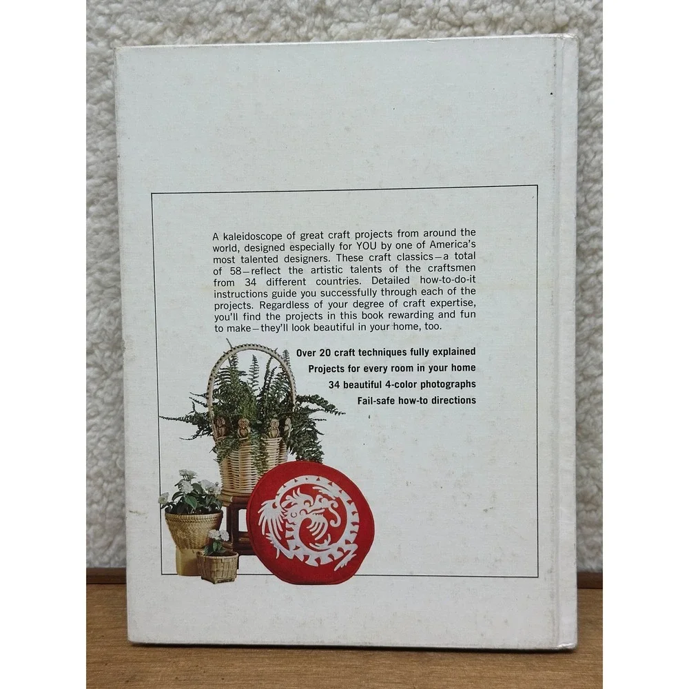 Crafts From Around the World Creative Home Library Hardcover Book B.J. Casselman
